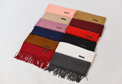 Plain Pashmina hijab