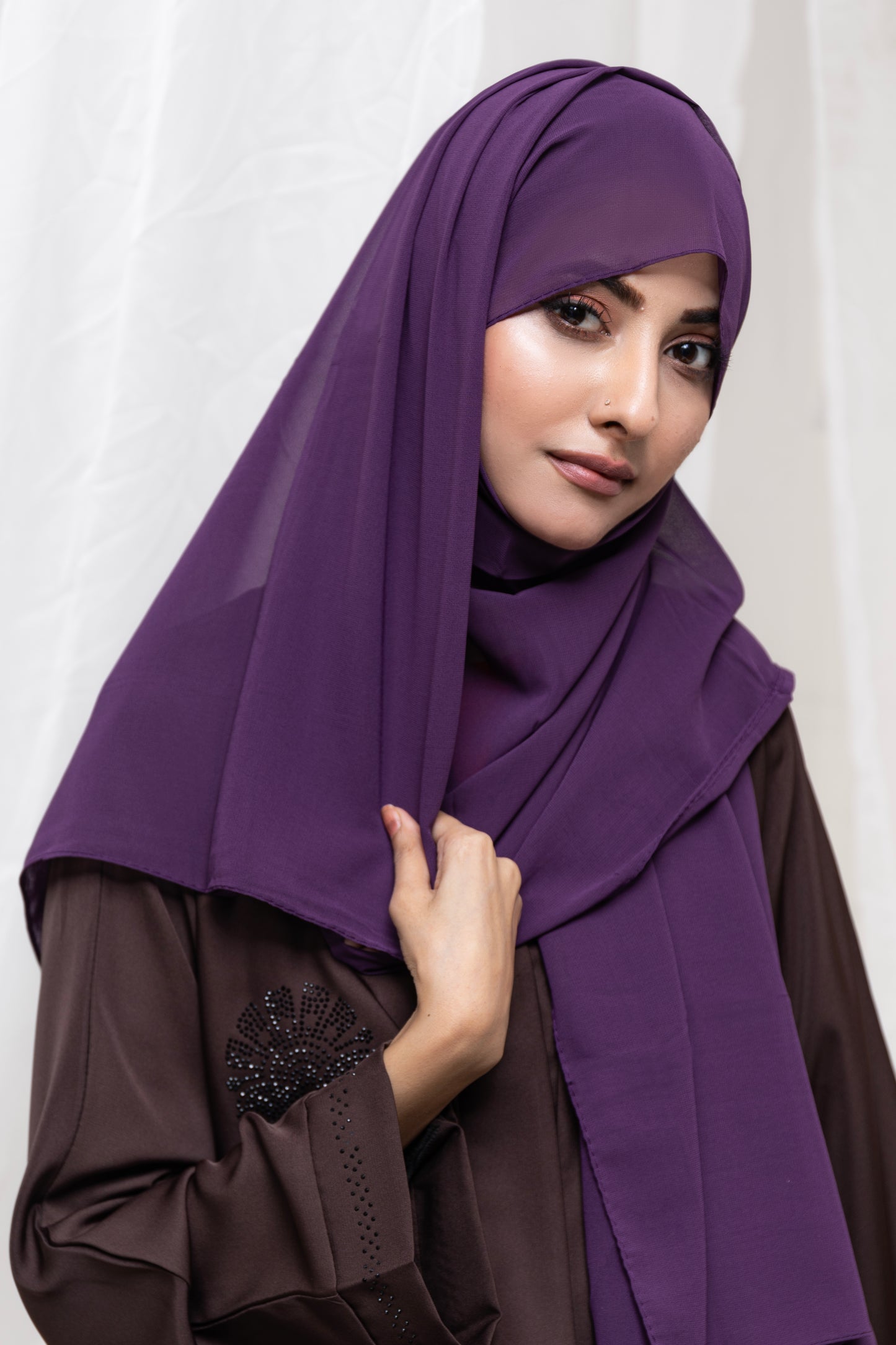 Plain Gerogette Hijab