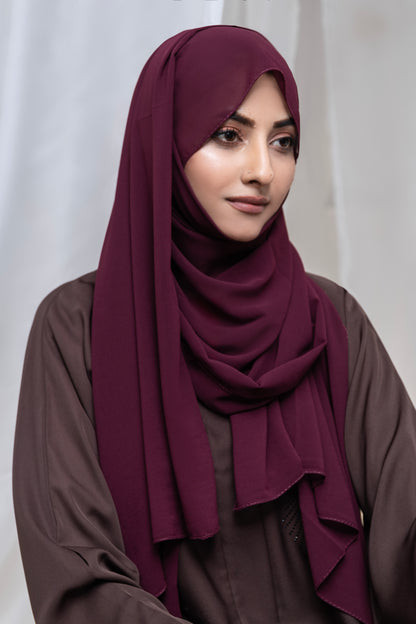 Plain Gerogette Hijab